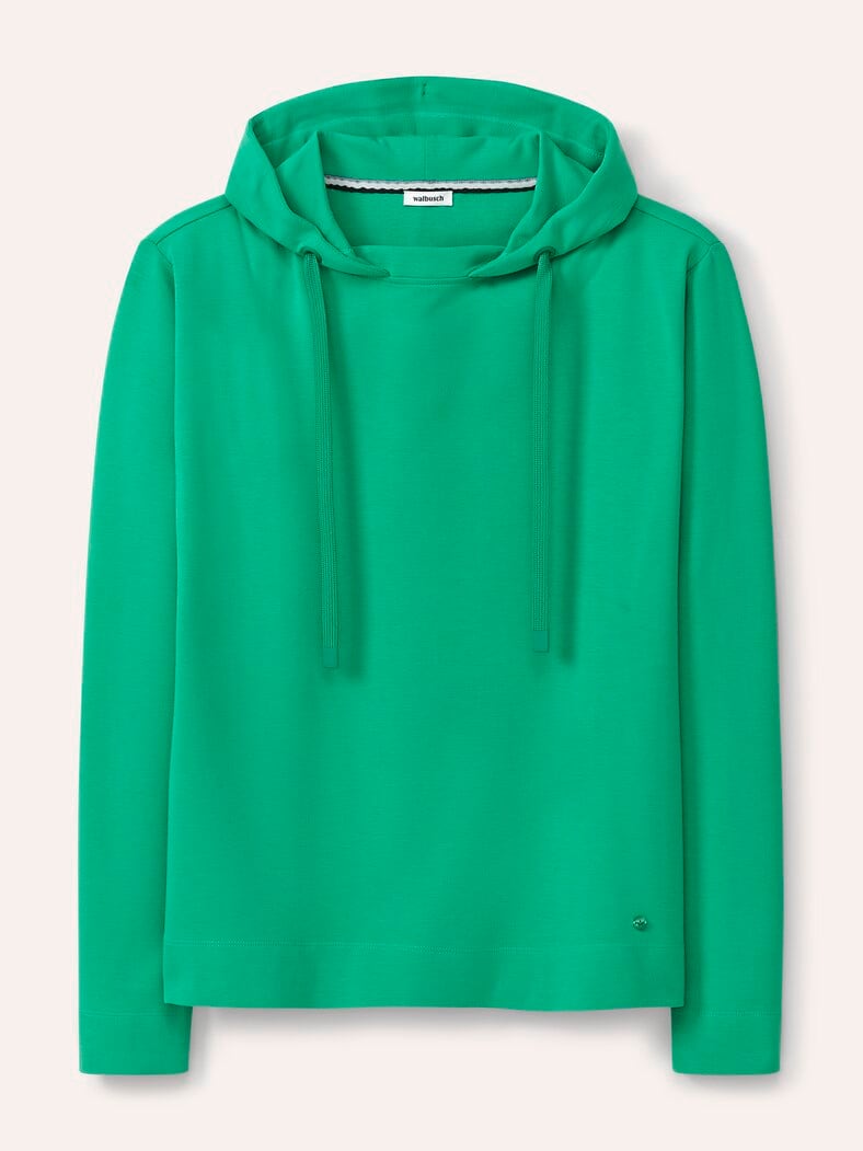 Sweatshirt mit Kapuze Kleegrün