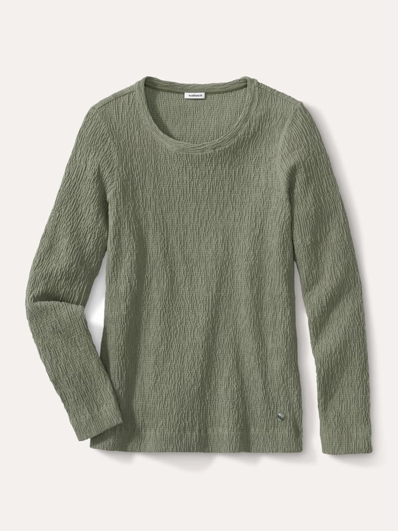 Baumwollshirt Easycare Khaki