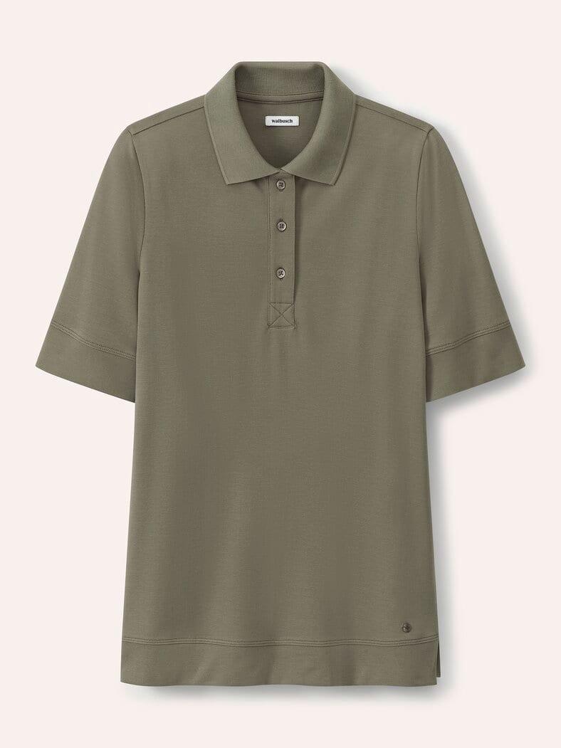 Pimacotton Basic Polo  Halbarm Khaki