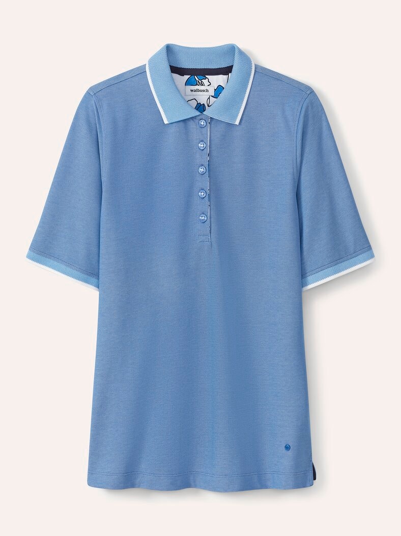 Extraglatt Polo Meerblau