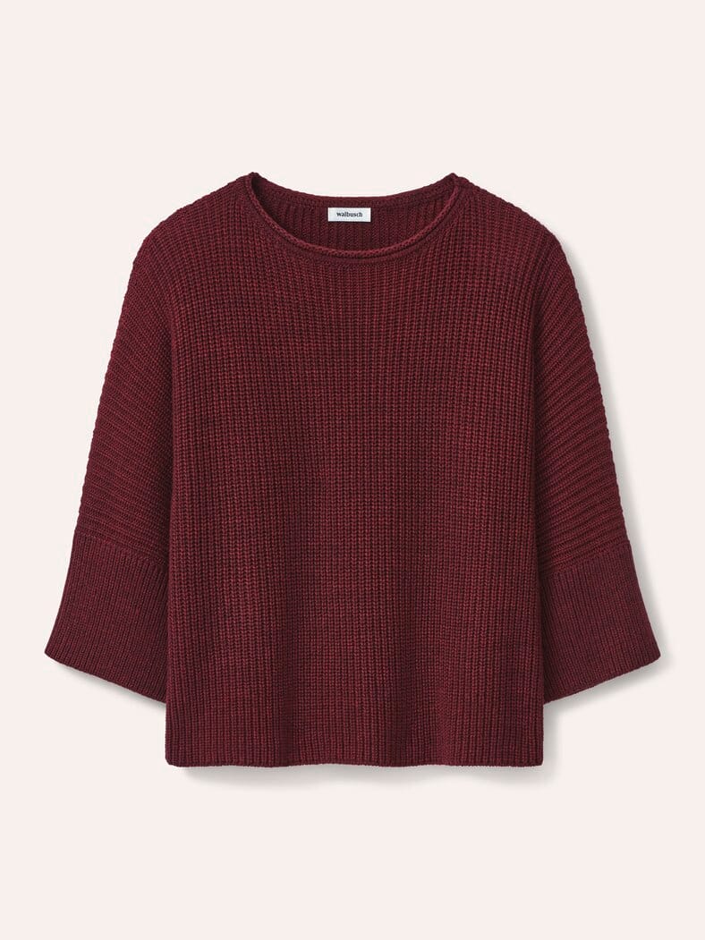 Pullover mit Kimonoärmel Merlot
