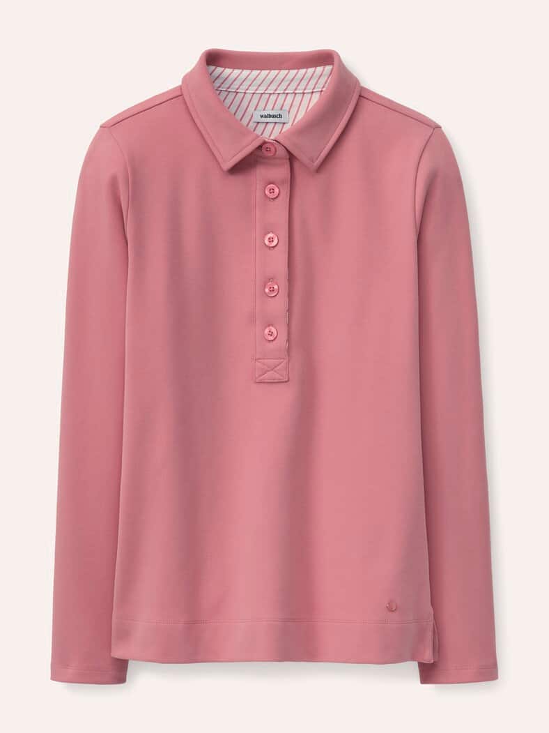 Poloshirt aus Baumwolle Rosenholz