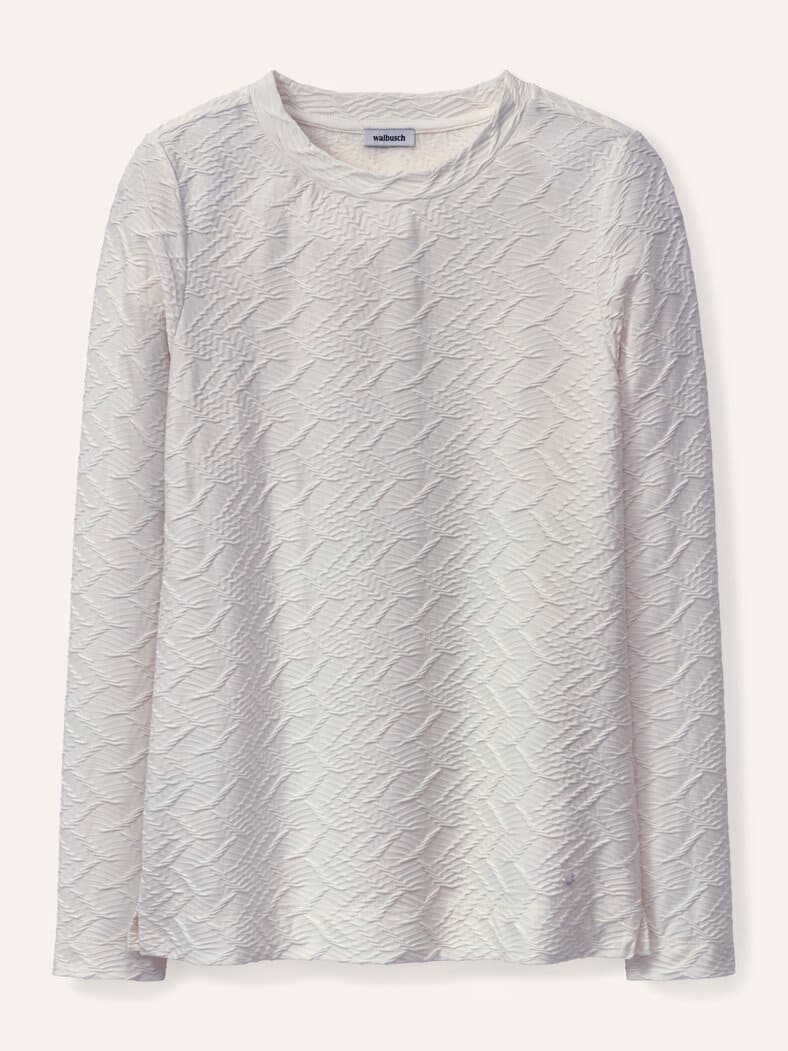 Shirt mit Struktur Offwhite