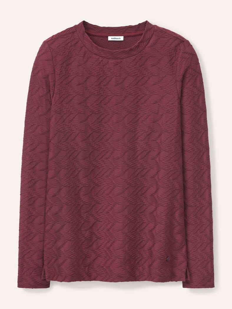 Shirt mit Struktur Merlot