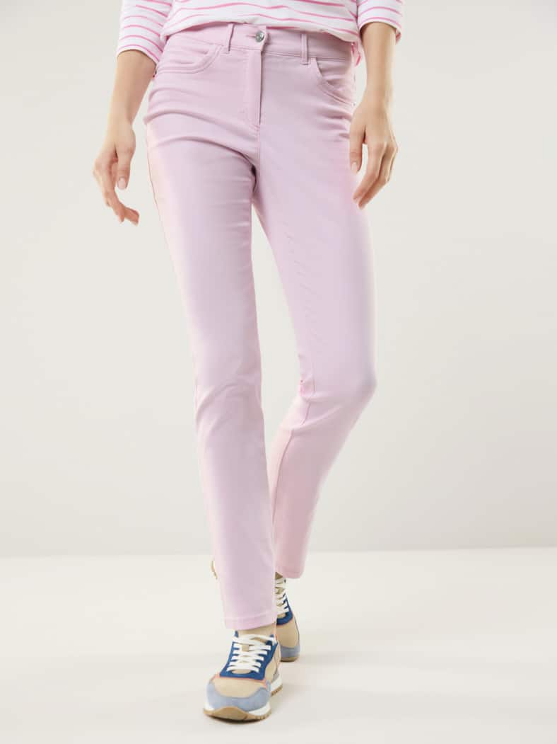 Extraglatt Baumwollhose Zartrosa