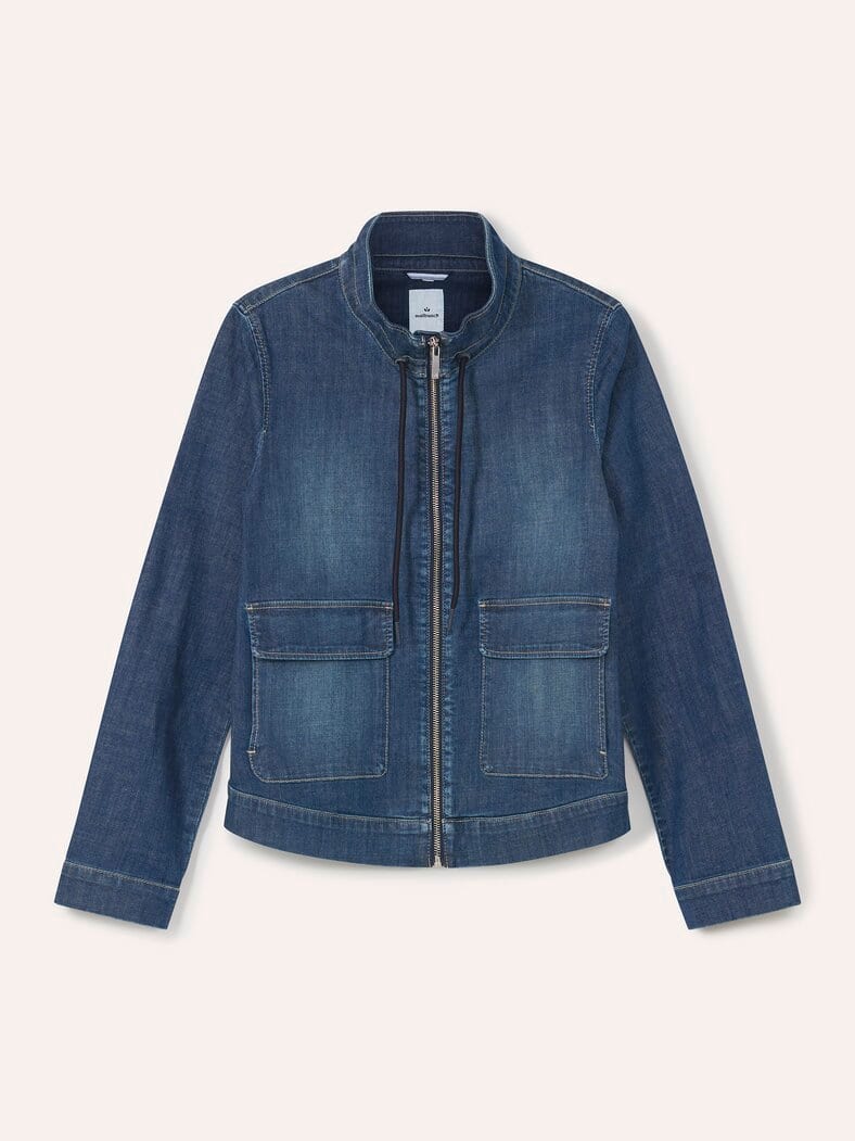 Leichtjacke aus Denim blue stoned