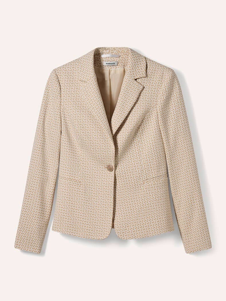 Jacquardblazer Sand