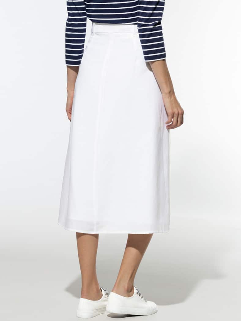 Midirock Leinenmix Weiß