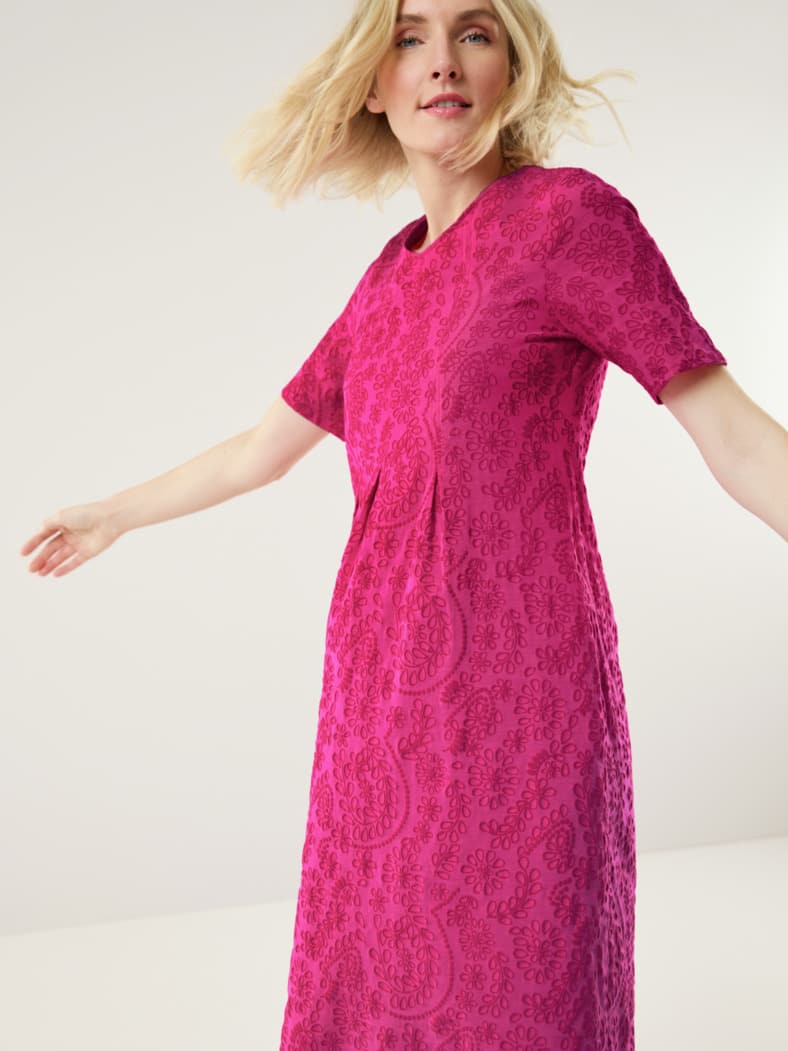 Jacquardkleid Fuchsia
