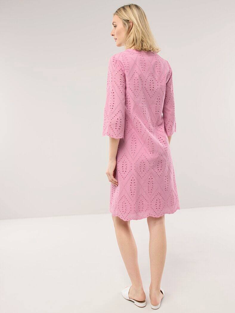 Kleid Lochstickerei Nelke