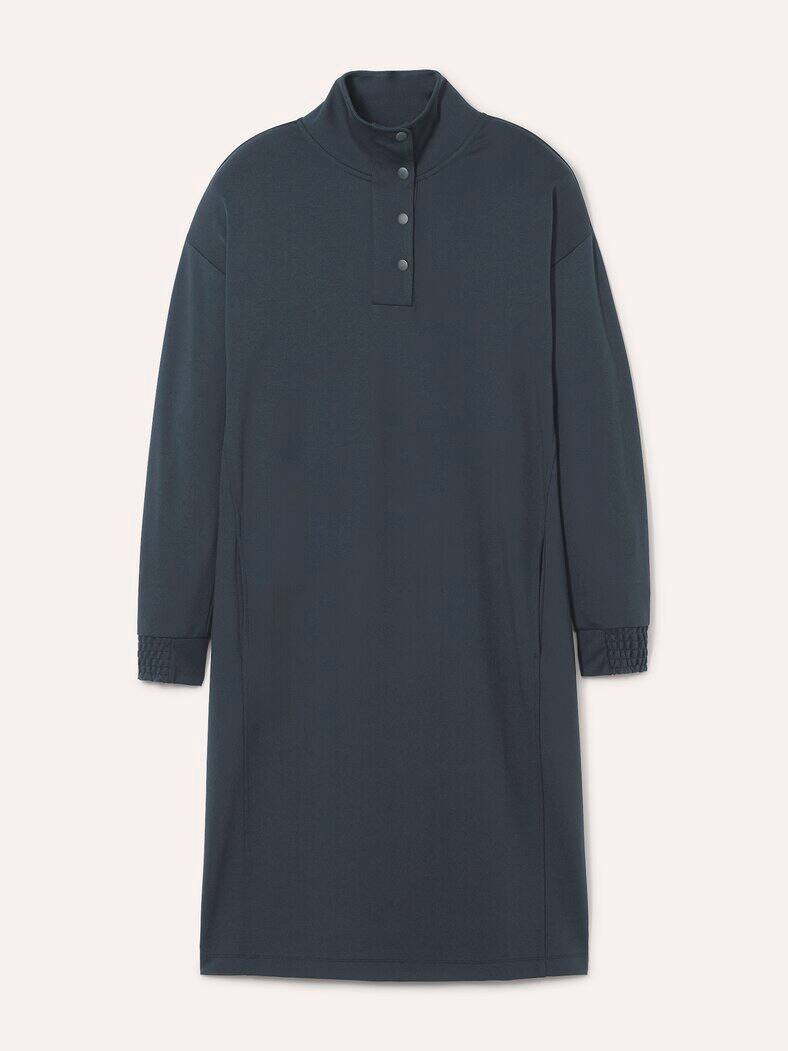 Jerseykleid mit Druckknöpfen Nachtblau