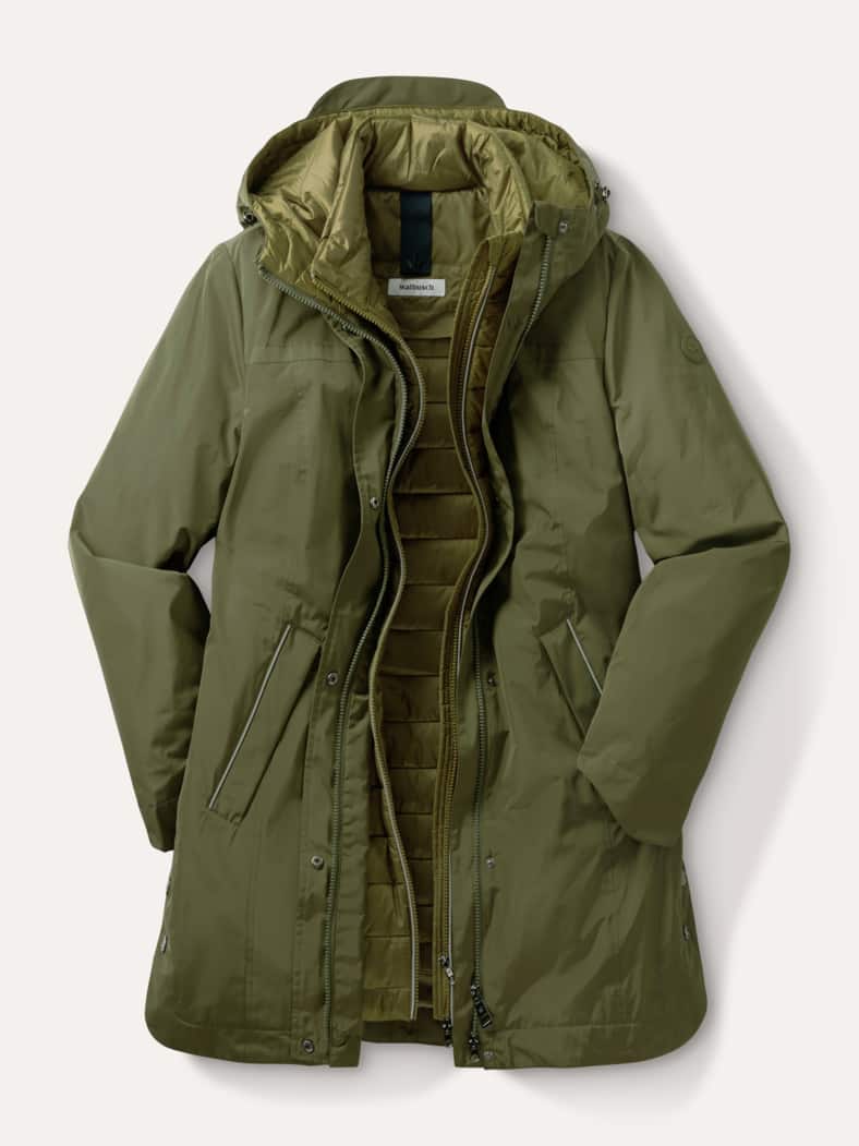 Aquastop Parka 3-in-1 Olivgrün