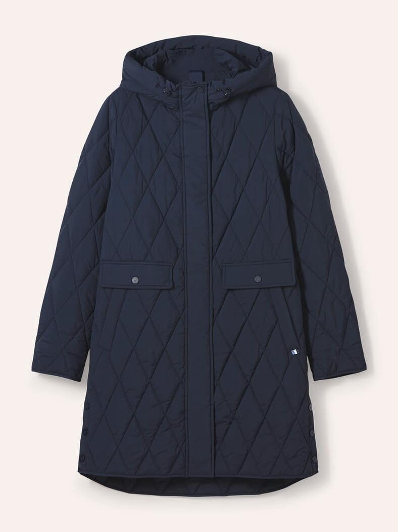 Sandwich-Leicht-Steppmantel Nachtblau