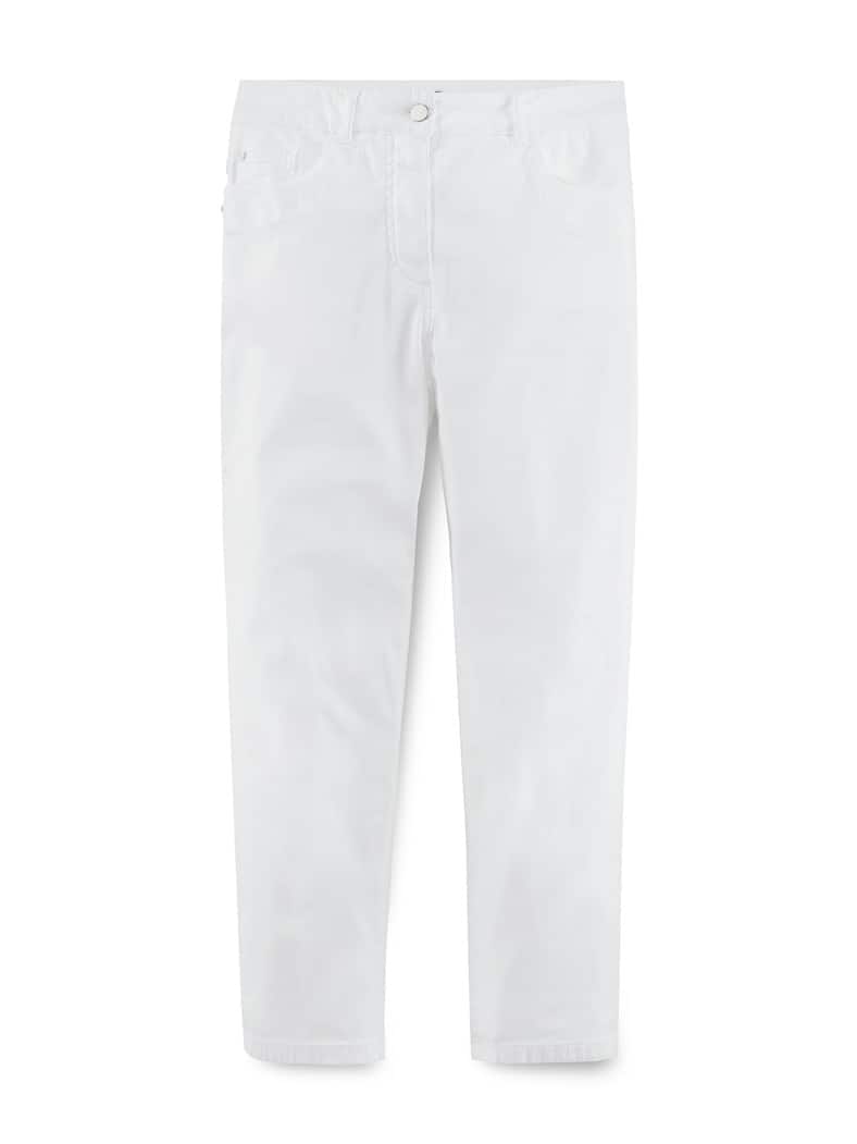 Baumwoll-Capri Supersoft Weiß