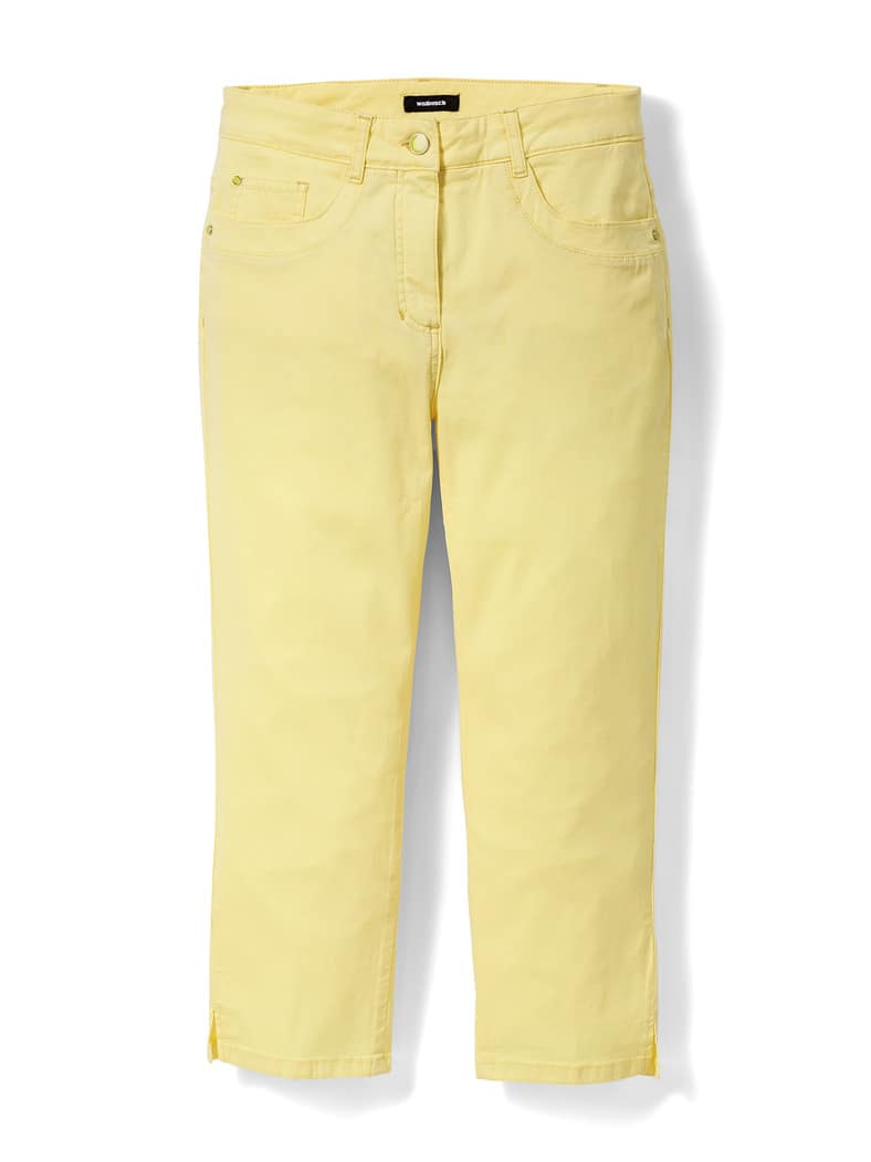 Baumwoll-Capri Supersoft Zartgelb