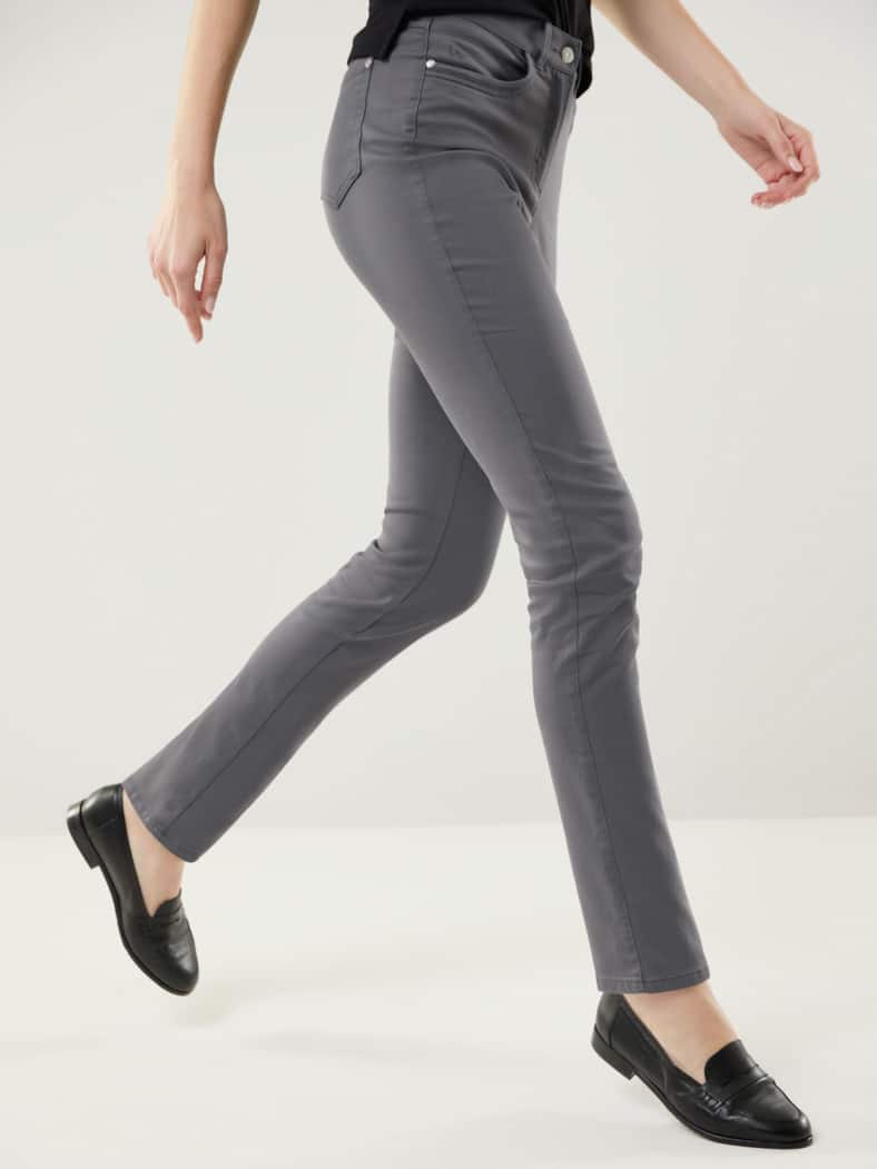 Extraglatt Baumwollhose Anthrazit