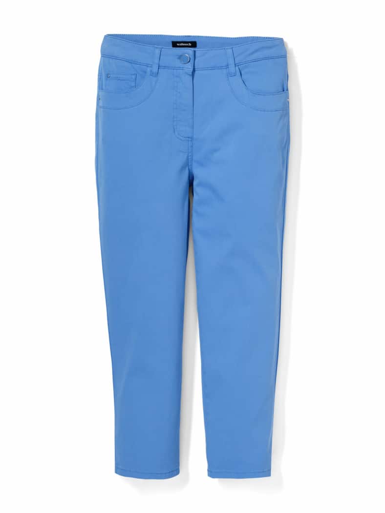 Baumwoll-Capri Supersoft Königsblau
