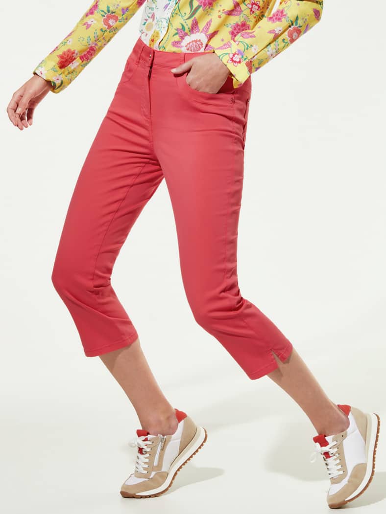 Baumwoll-Capri Supersoft Koralle