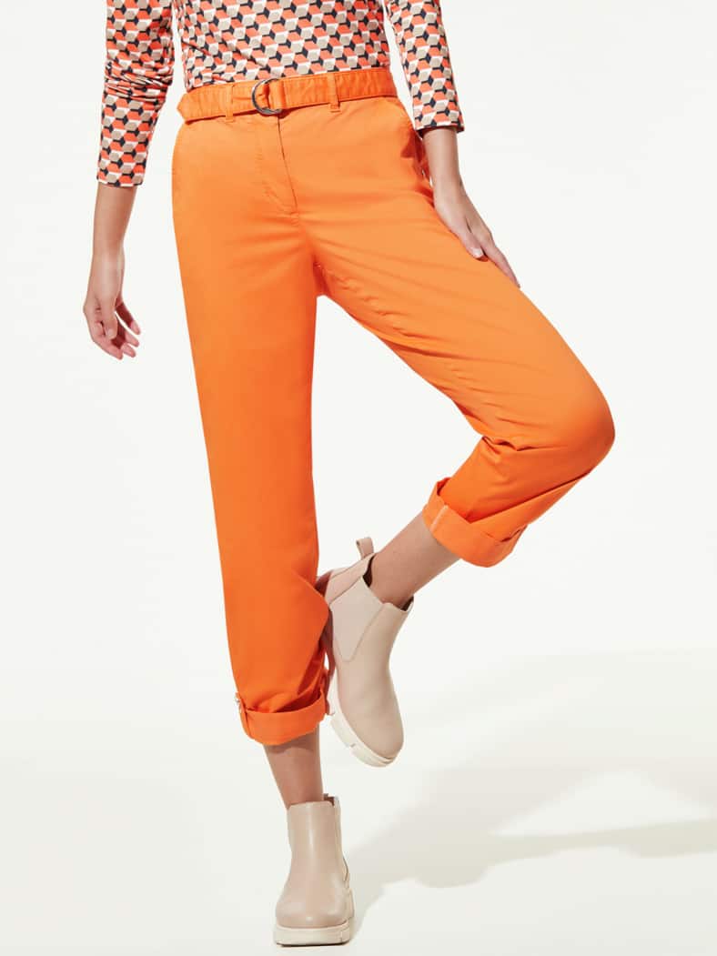 Baumwoll-Krempel-Hose Mandarine