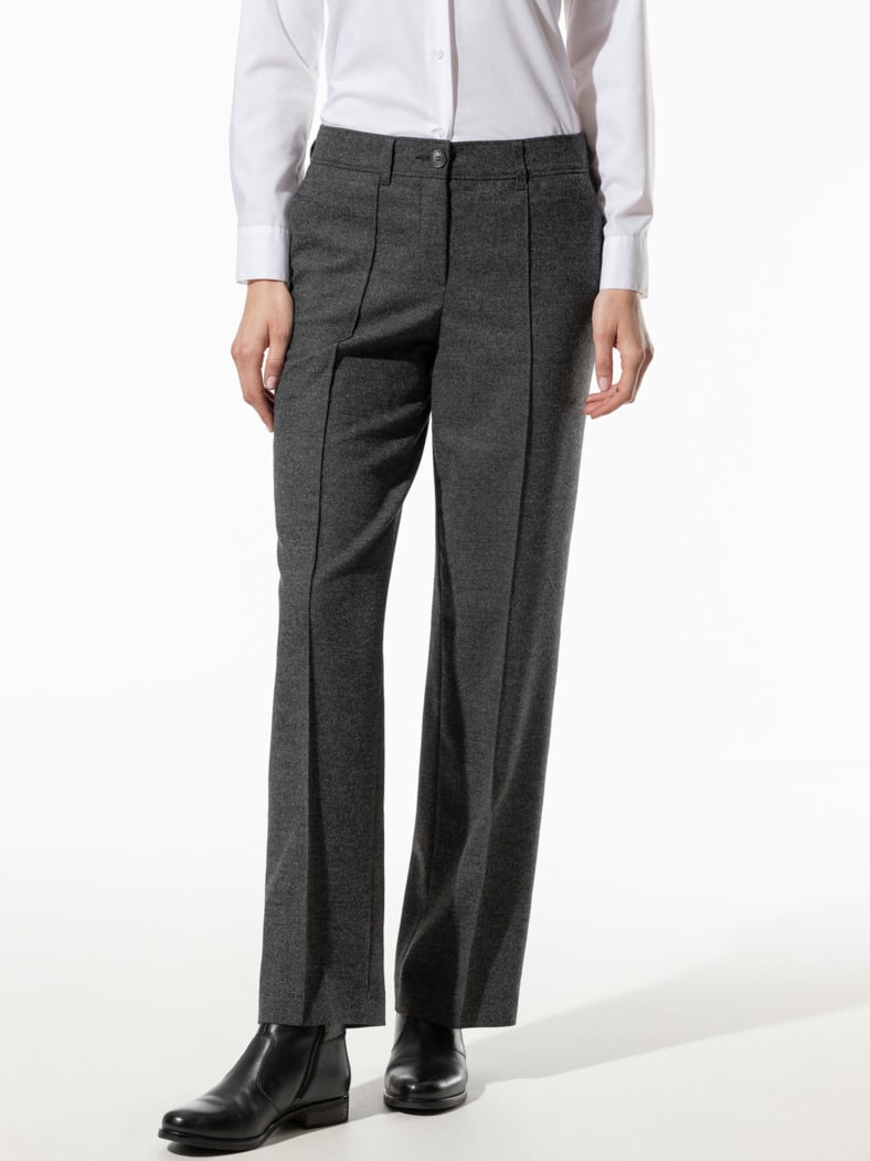 Premium Marlenehose Anthrazit Melange