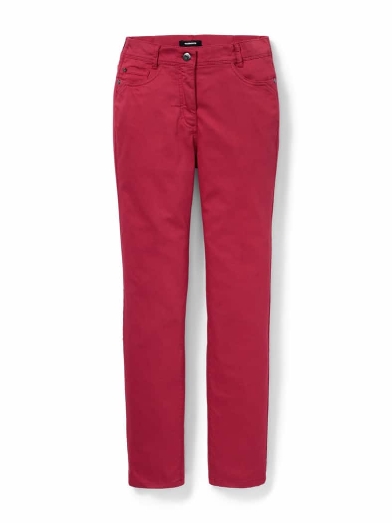 Yoga-Jeans Ultrastretch Dunkelrot