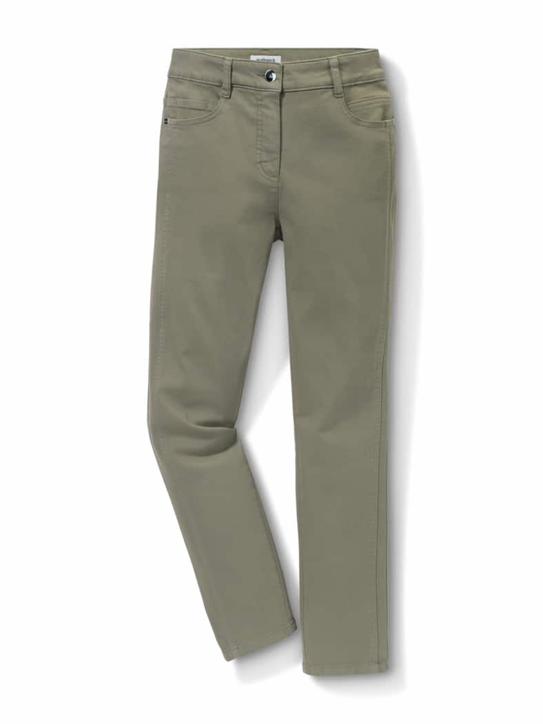7/8-Baumwollhose Figurwunder Slim F Khaki