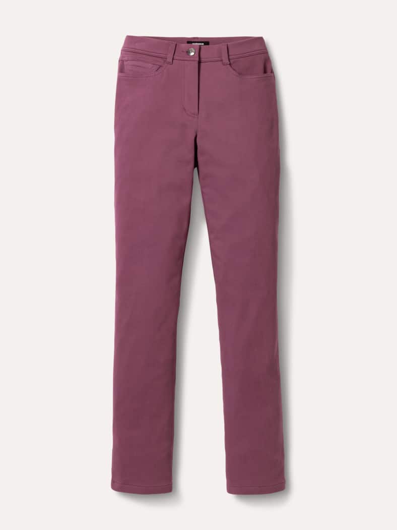 2-in-1-Extraglatt-Thermohose Mauve