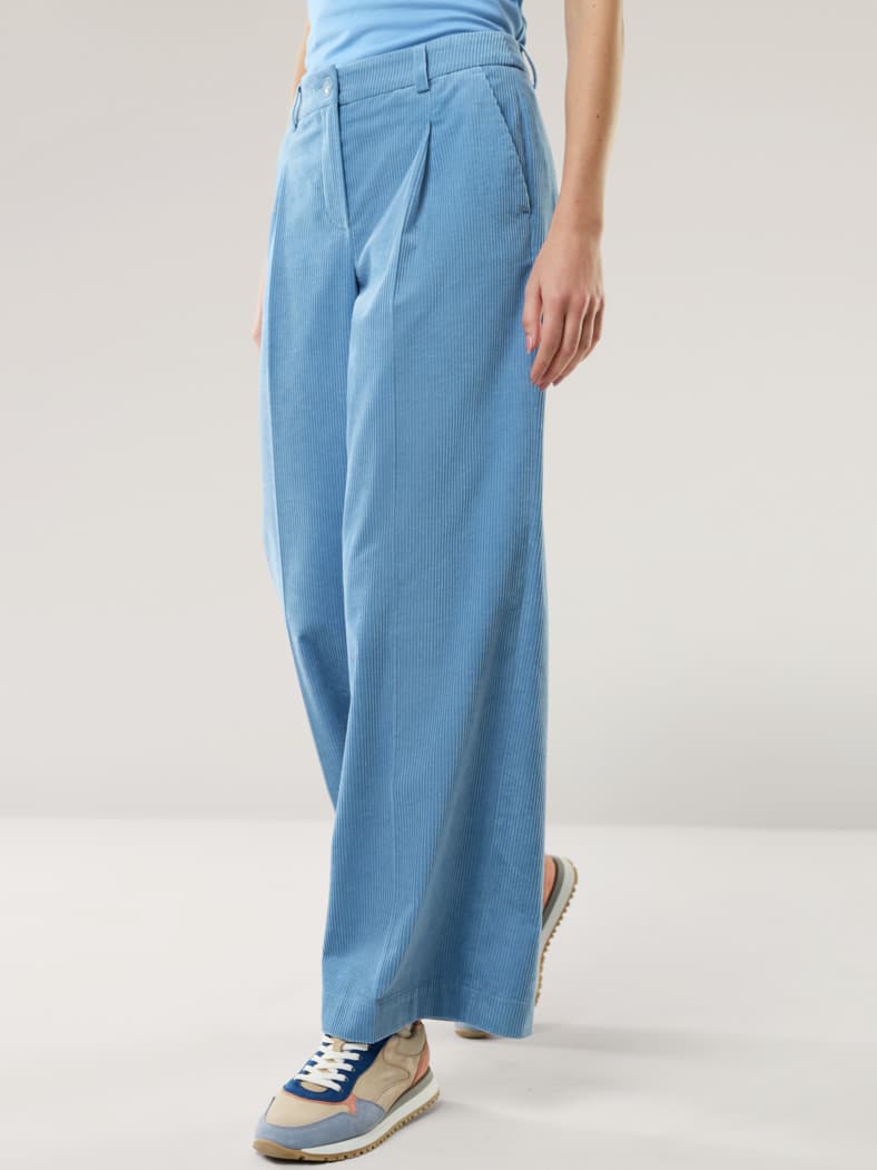 Premium Marlene Cordhose Ozeanblau