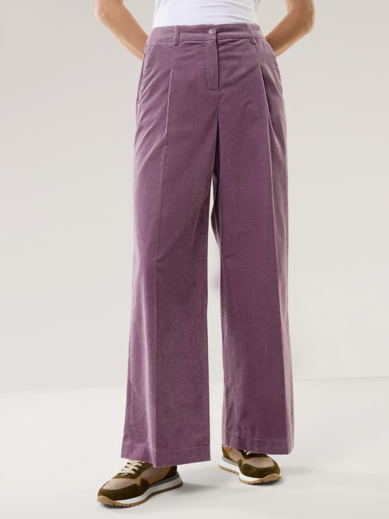 Premium Marlene Cordhose Mauve
