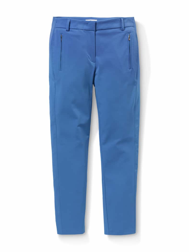7/8-Cityhose Baumwollmix Königsblau