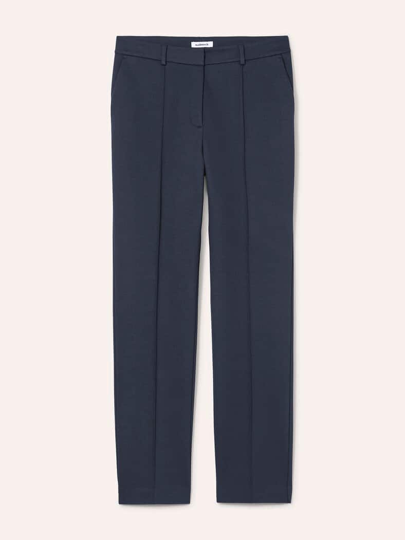 Hose aus festem Jersey Nachtblau
