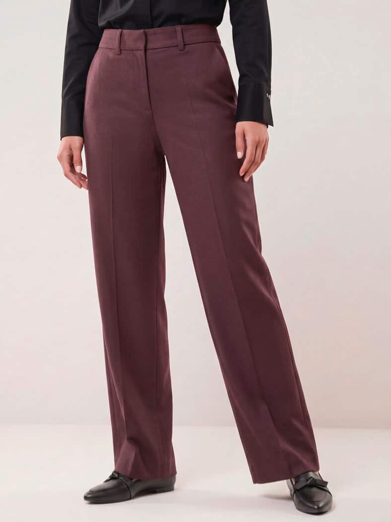 Marlene Hose aus Premium Flanell Merlot