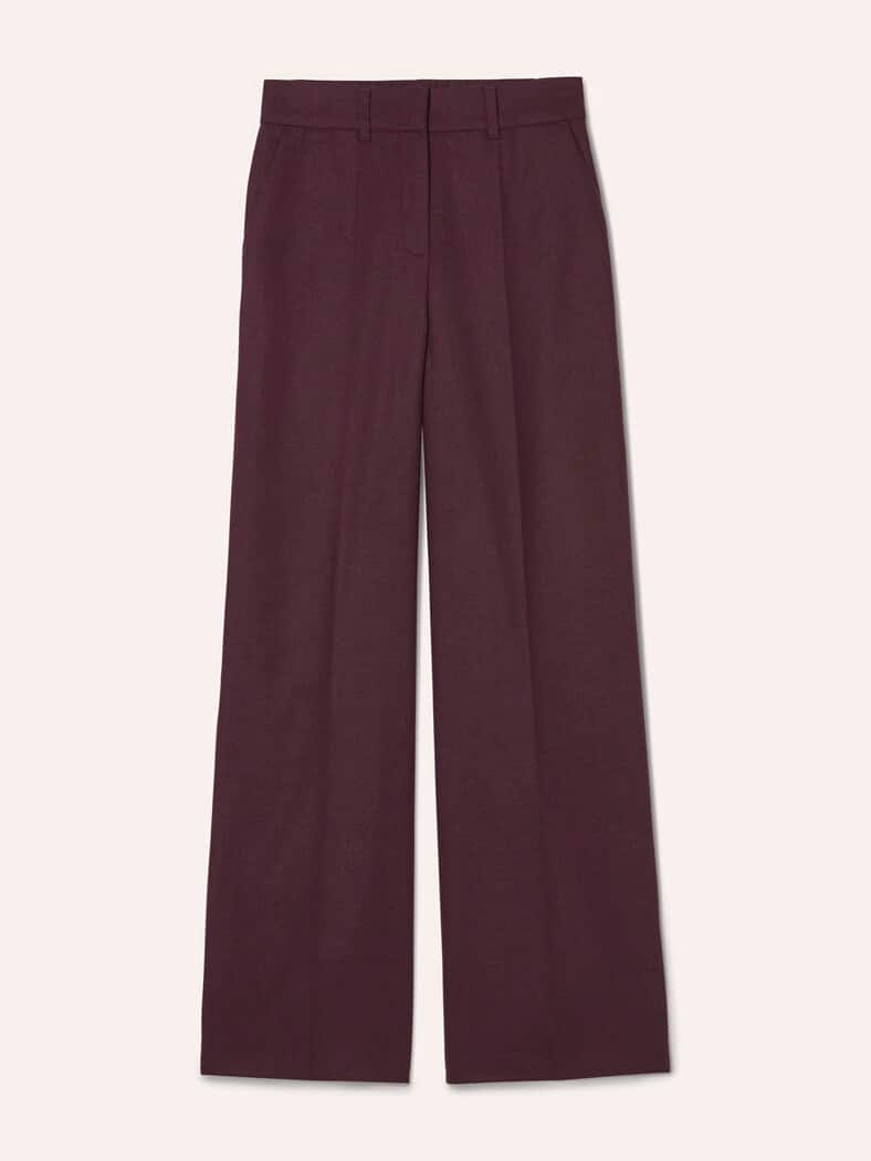 Marlene Hose aus Premium Flanell Merlot