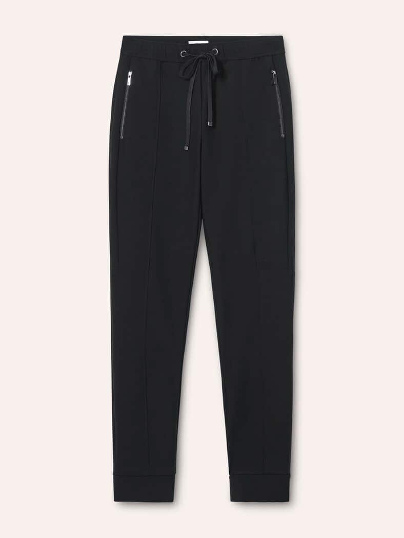 Jogpant aus Strukturjersey Schwarz