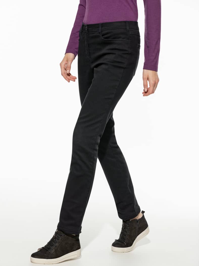 2-in-1-Extraglatt-Thermohose Schwarz