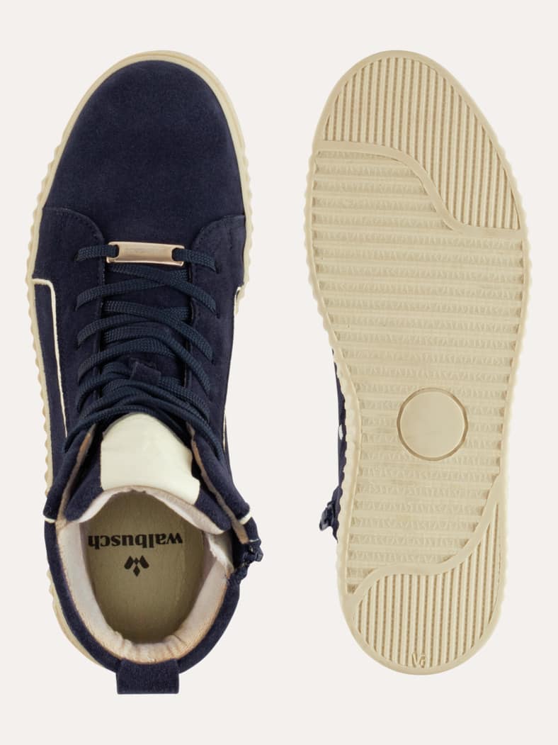 Thermolite Hightop Sneaker Blau