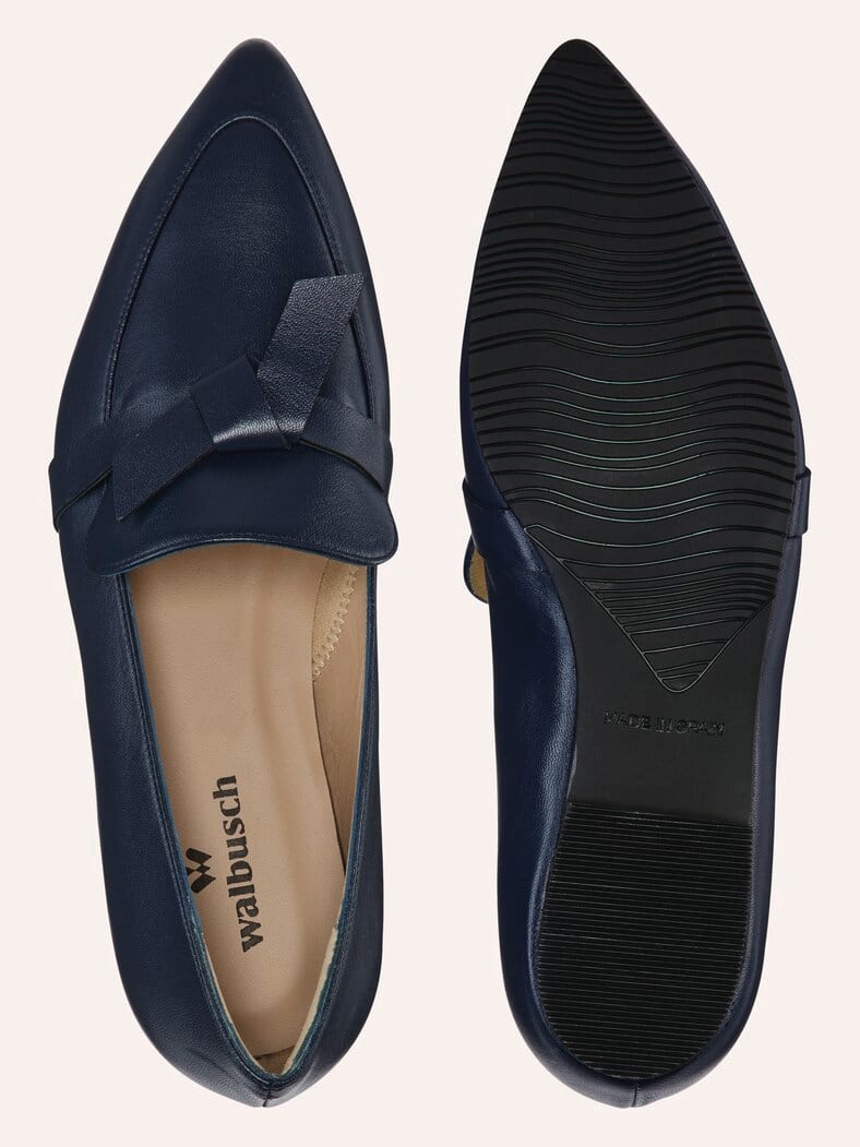 Soft Loafer mit Schleife Blau