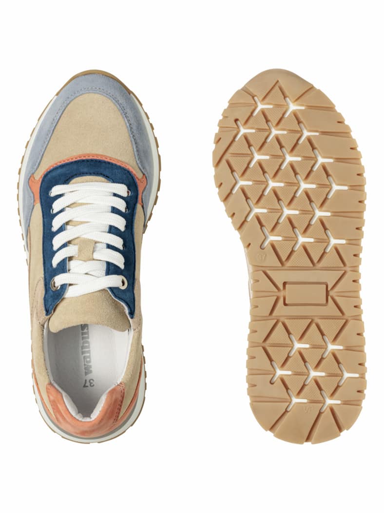 Soft Multicolor Sneaker Blau/Beige