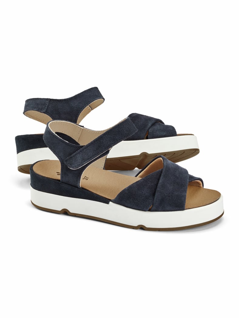 Kreuzriemen Sandale Marine