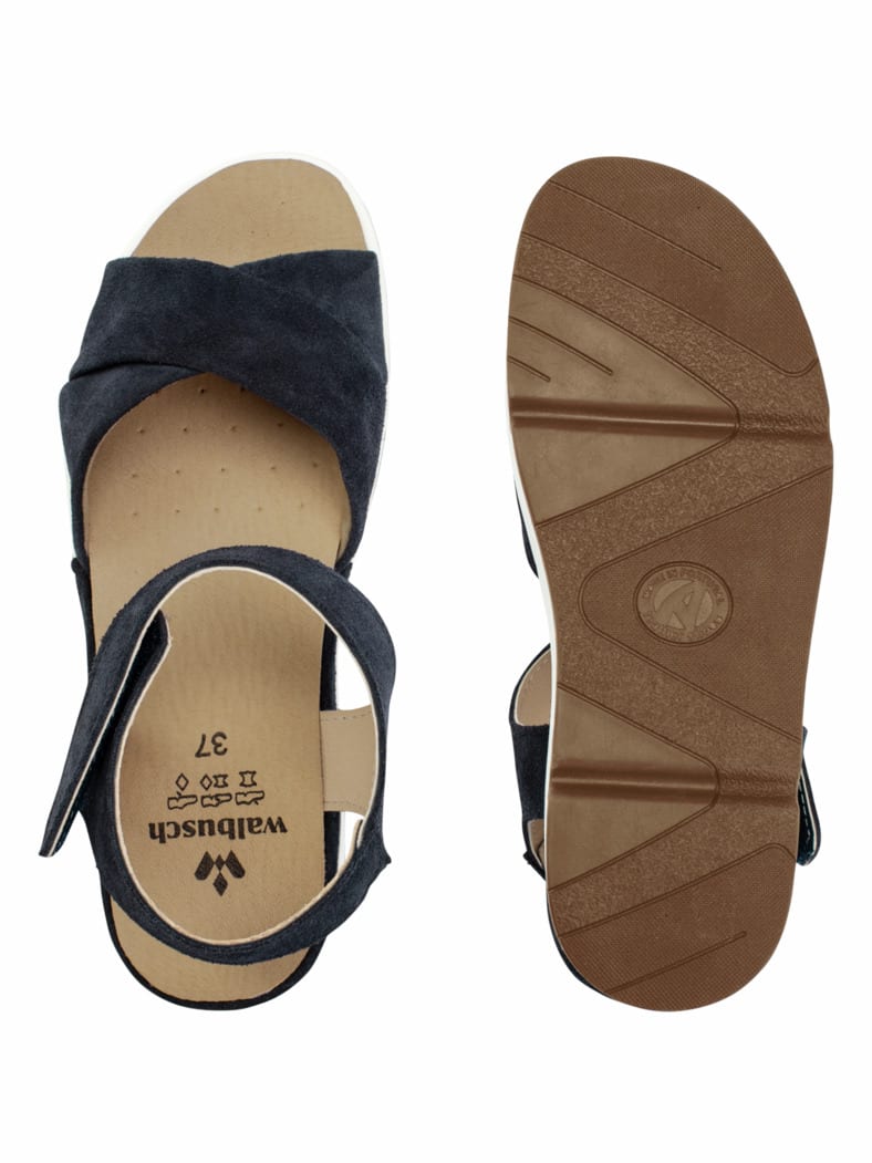 Kreuzriemen Sandale Marine