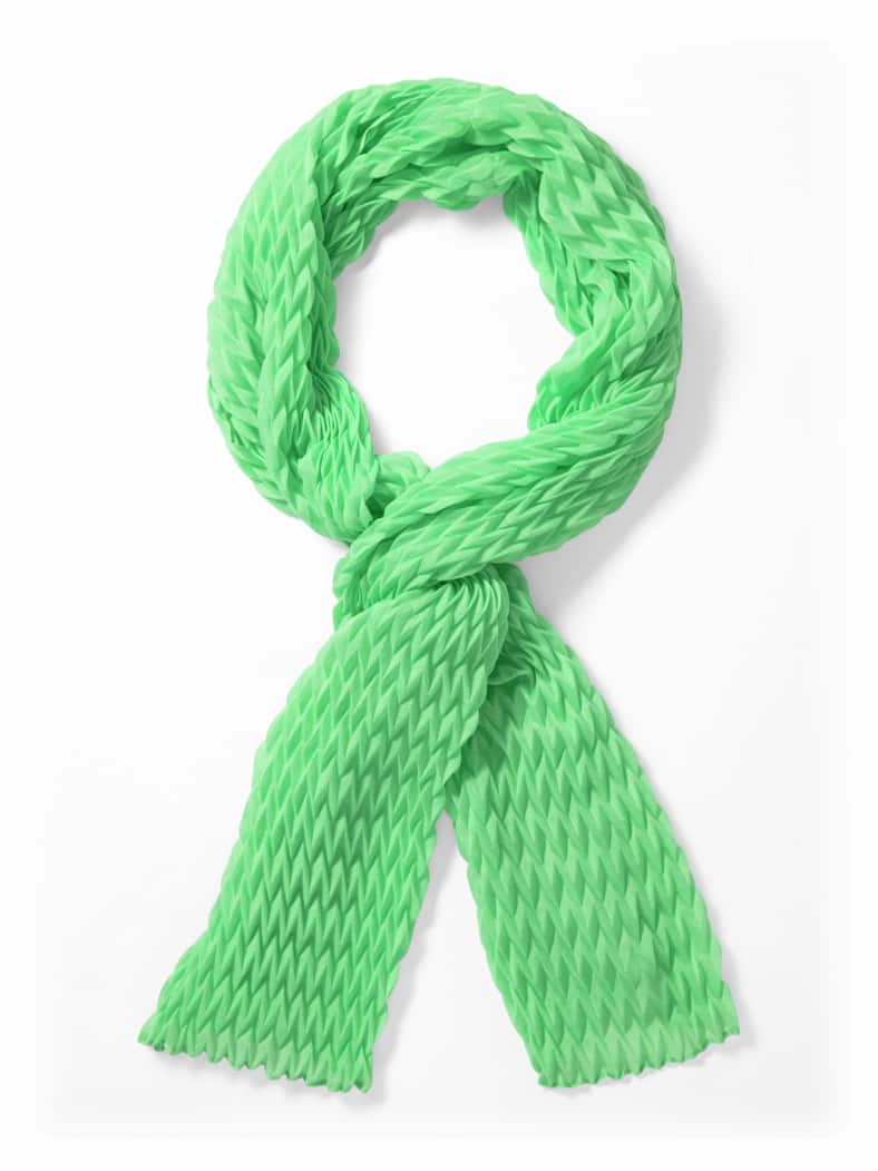 Plissee-Schal Pfefferminz