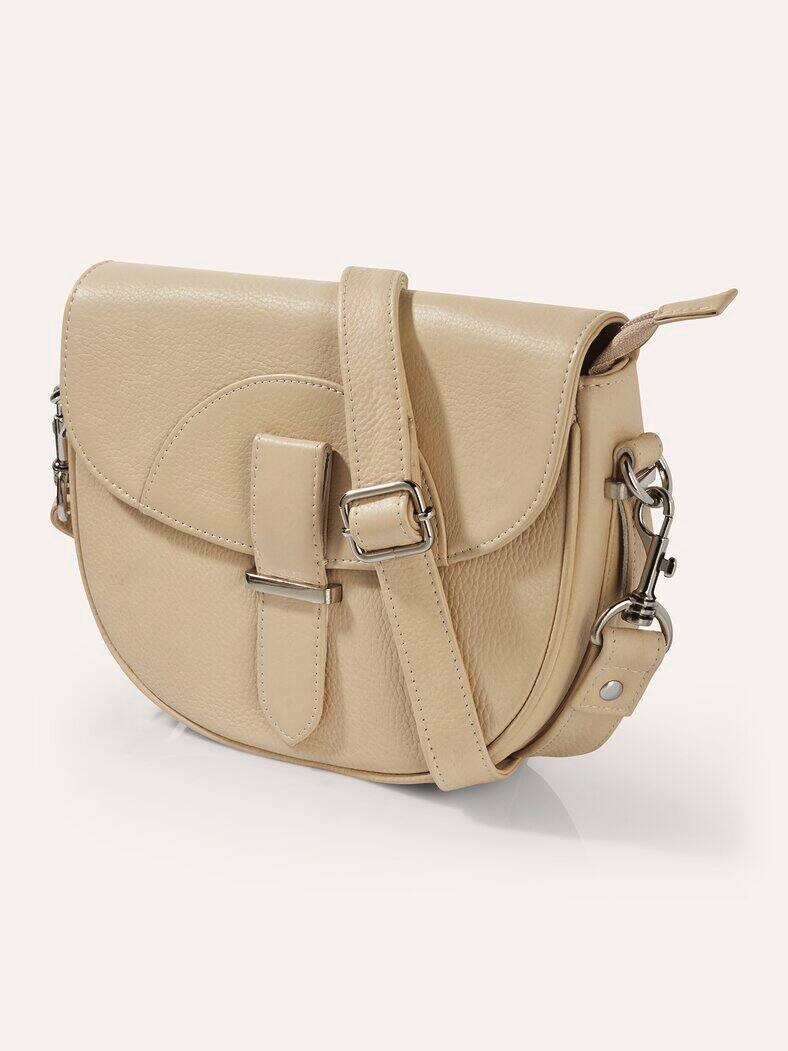 Leder Handtasche Sand