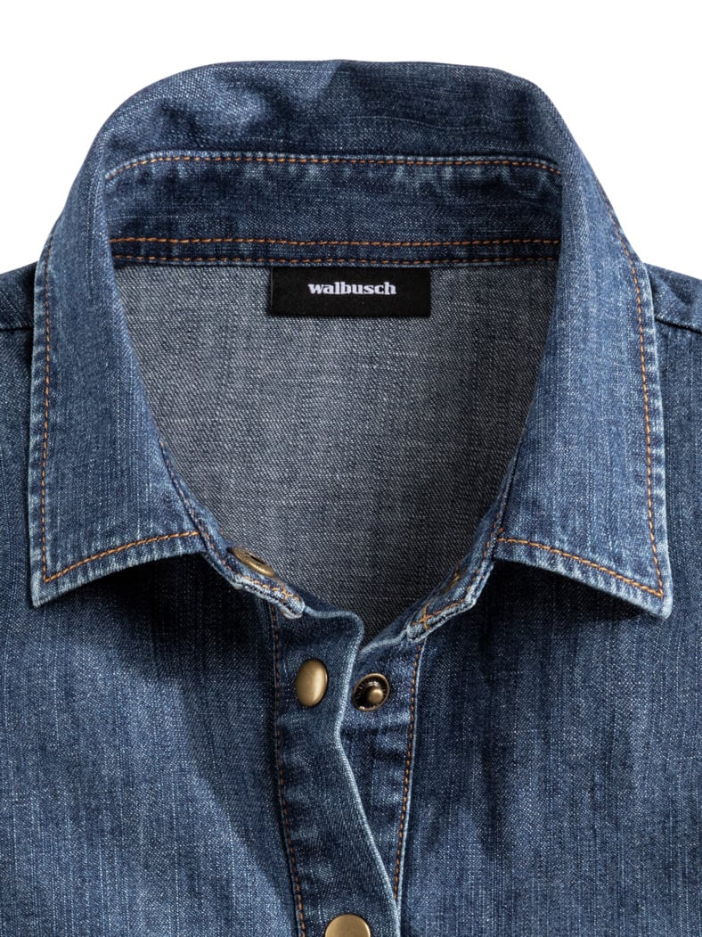 Bluseneinsatz Jeansblau