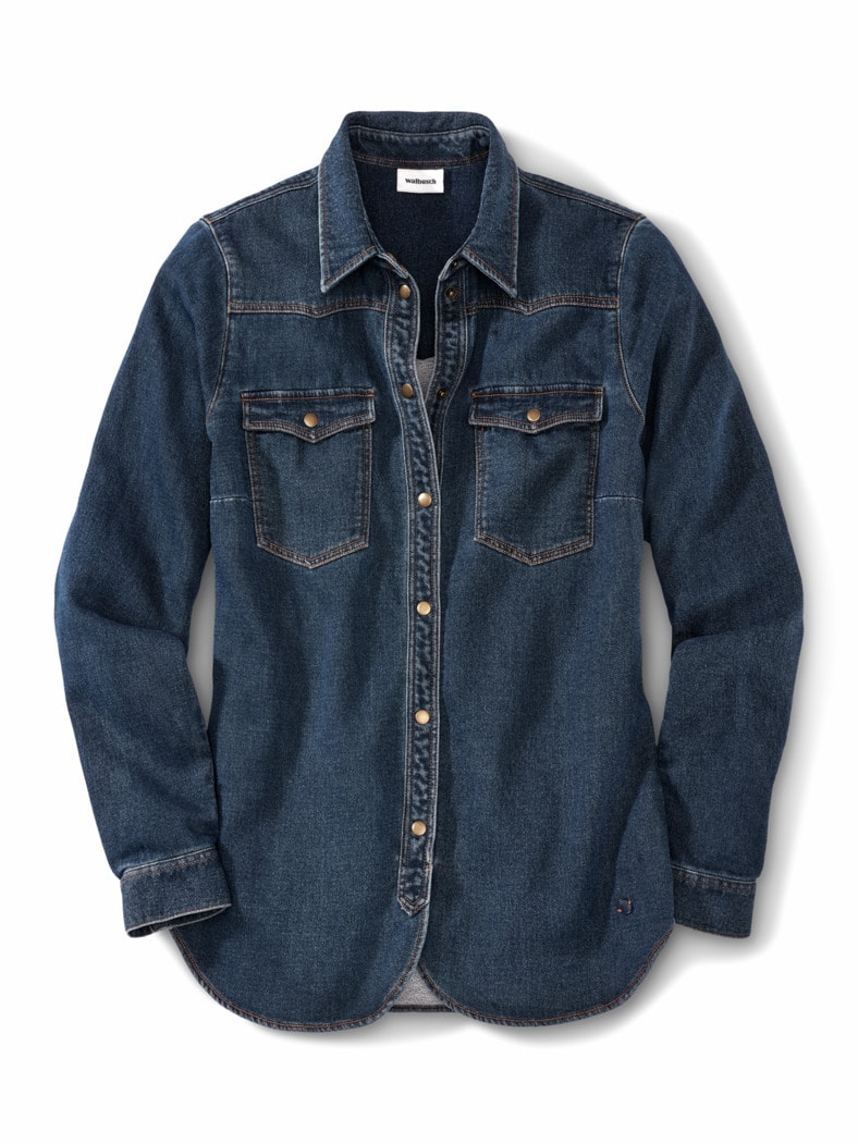 Husky Jeansbluse Jeansblau