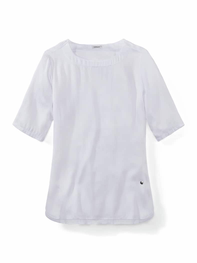 T-Shirt-Bluse Extra Leicht Weiß