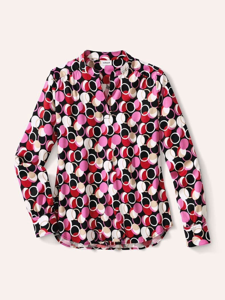 Easy Care Viskose Bluse Druck