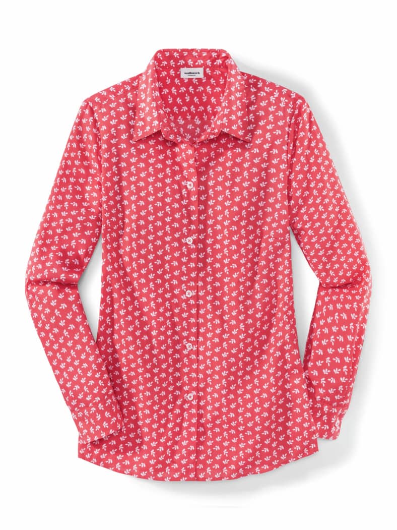 Extraglatt Baumwoll-Bluse Minimal