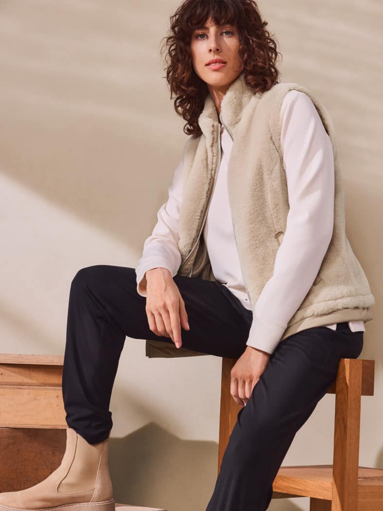 Outfit Kuschelfell Weste