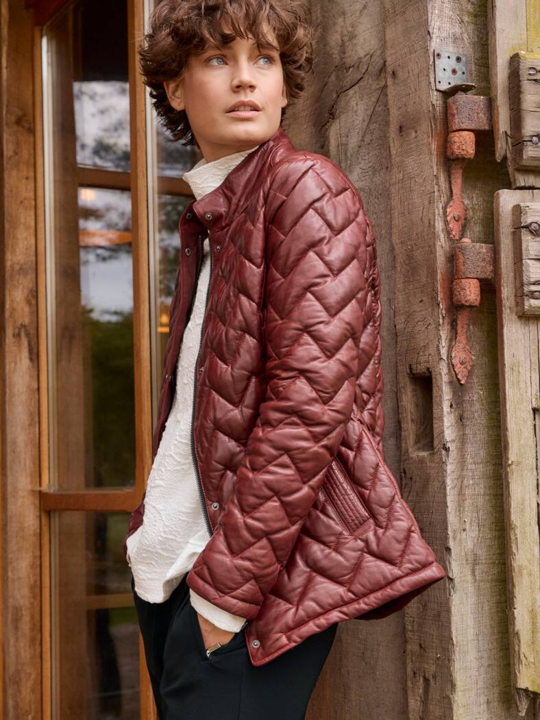 Outfit Lammnappa Jacke Sandwichstepp