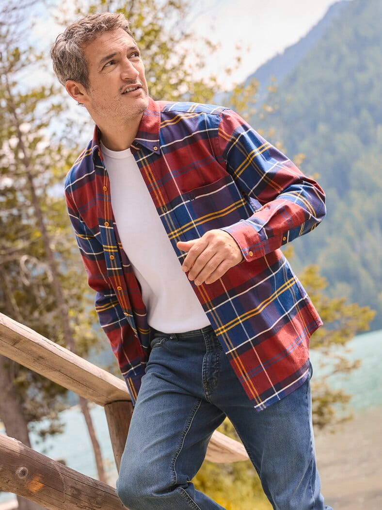 Outfit Diamanten Twill-Hemd